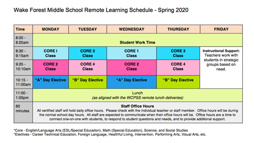Daily Schedule 